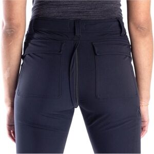 Gnara SheFly Pants Womens Black Go There Straight Leg Zippers Hiking Utility 10